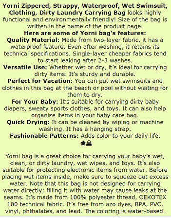 Yorni 30X37CM, Super Mom, Su Geçirmez Islak Mayo Çantası, Torbası