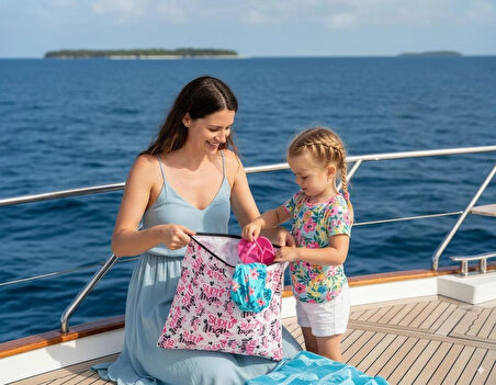 Yorni 43X46CM, Super Mom, Su Geçirmez Islak Mayo Çantası, Torbası