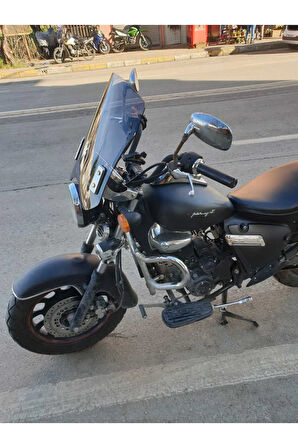 Küba Süperlight 125 Siperlik Ön Cam 2008 2024 Model 53cm Açıkfüme Renkli 4mm APARAT GÖNDERİLMEYECEK