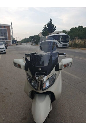 Suzuki Burgman 400 Ön cam 1999 2006 Model Yılı 64cm Şeffaf Renk 4mm Uzun Geniş Cam