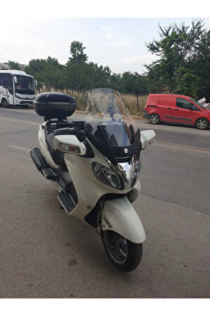 Suzuki Burgman 400 Ön cam 1999 2006 Model Yılı 64cm Şeffaf Renk 4mm Uzun Geniş Cam