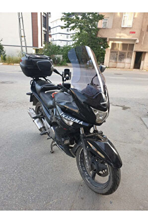 Suzuki İnazuma GW 250F Ön cam 2014 2017 Model Yılı 50cm Açıkfüme Renk 4mm Uzun Geniş Cam