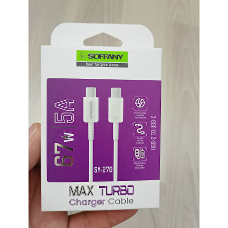 Sy-270 USB-C to USB-C şarj kablo 