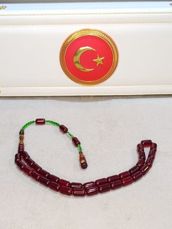 Osmanlı Sıkma Kehribar Yeni Döküm İsa Balkaya Usta Yapımı