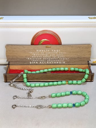 HAVLİT TAŞI DOĞALTAŞ TESBİH ZAZA SET