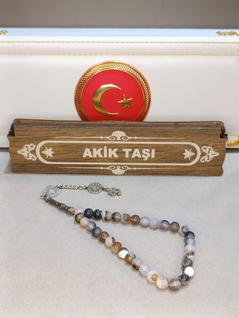 AKİK TAŞI DOĞALTAŞ TESBİH