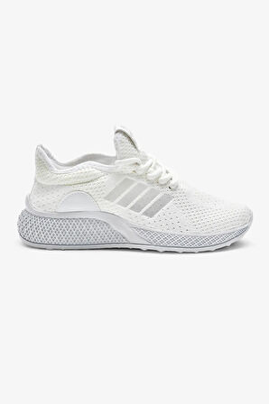 Unisex Ortopedik Spor Ayakkabı Şeritli Bağcıklı Hava Alan Ultra Rahat Hafif Taban Sneaker T-135