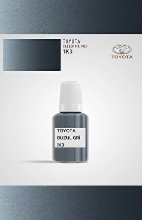 Toyota 1k3 Metalik Buzul Gri - Profesyonel Çizik Ve Taş izi Giderici Rötuş Boyası 30ml.