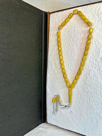 Katalin Tesbih Sarı Renkli Kapsül Kesim T-29