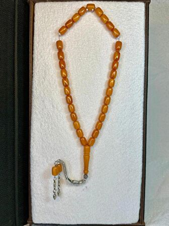 Katalin Tesbih Kapsül Kesim Turuncu Renkli T-33