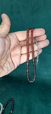 CAM TESBİH SETİ 15 ADET TEK TEK HEDİYE KUTUSUNDA T-447-9