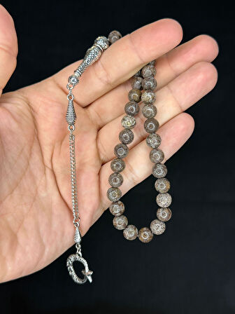 JASPER TAŞI DOĞALTAŞ TESBİH KÜRE KESİM T-499