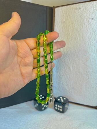 Uçak Camı Tesbih Yeşil Renkli Kapsül Kesim T-80