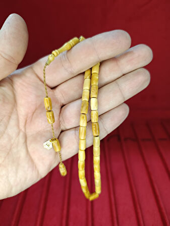 CİLASIZ HAM KUKA TESBİH KESME KESİM NİHAT ERTUĞRUL USTA 9MMX5MM T-819