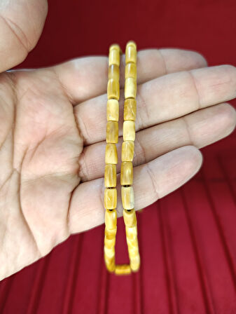 CİLASIZ HAM KUKA TESBİH KESME KESİM NİHAT ERTUĞRUL USTA 9MMX5MM T-819