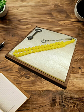 BEYRUT DAMLA KEHRİBAR TESBİH KÜRE KESİM BABALAR GÜNÜ SEVGİLİYE HEDİYE T-848