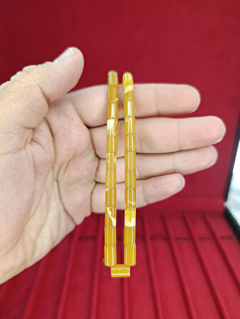 SIKMA KEHRİBAR TESBİH KESME KESİM SARI RENKLİ T-872