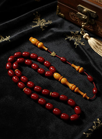 OSMANLI BENZETME SIKMA KEHRİBAR TESBİH ÖZEL SERİ USTA İMZALI