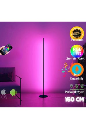 Mobıl Stıck -telefon Kontrol - Oda Aydınlatma Sistemi - Full Renk - Çok Özellik 150 Cm