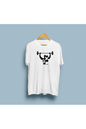 Oversize Çiftlere özel Tasarımlı unisex Gym / fitness T-shirt
