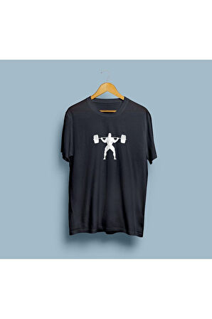 Oversize Squat Master tasarımlı unisex Gym / fitness T-shirt