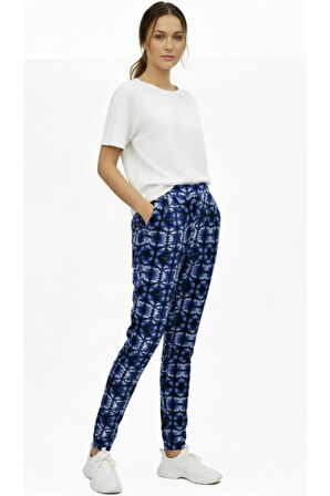 Cep Detaylı Rahat Kesim Viskon Pantolon