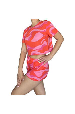 T-Shirt Şort Örme Pijama Takımı
