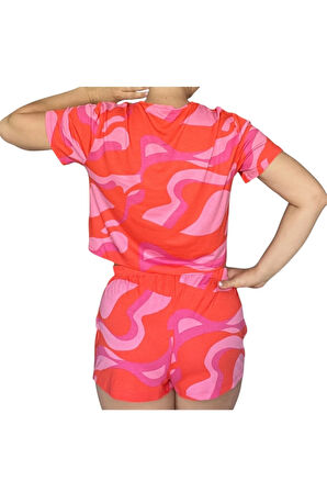 T-Shirt Şort Örme Pijama Takımı