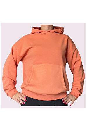 Oversize Kanguru Cepli Kapüşonlu Sweatshirt
