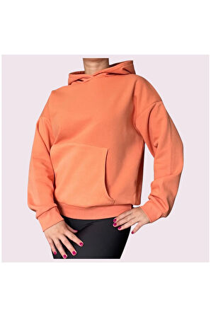 Oversize Kanguru Cepli Kapüşonlu Sweatshirt