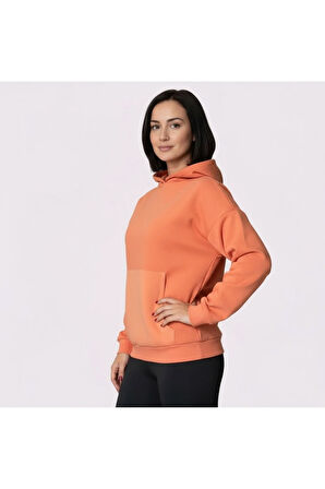 Oversize Kanguru Cepli Kapüşonlu Sweatshirt