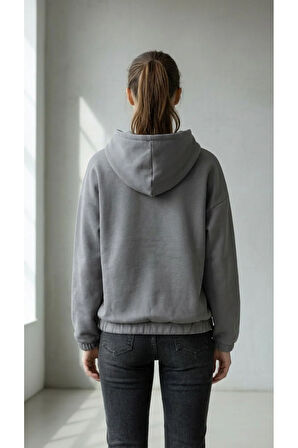 Oversize Kanguru Cepli Kapüşonlu Sweatshirt
