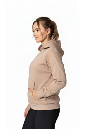 Oversize Kanguru Cepli Kapüşonlu Sweatshirt
