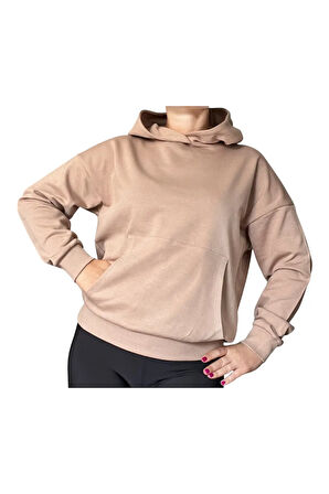 Oversize Kanguru Cepli Kapüşonlu Sweatshirt