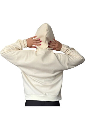 Oversize Kanguru Cepli Kapüşonlu Sweatshirt