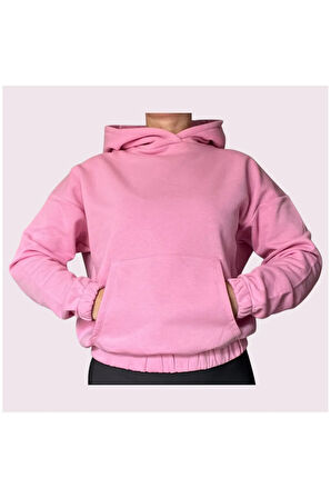 Oversize Kanguru Cepli Kapüşonlu Sweatshirt