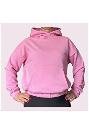 Oversize Kanguru Cepli Kapüşonlu Sweatshirt