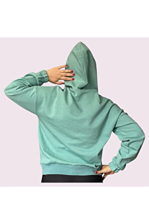 Oversize Kanguru Cepli Kapüşonlu Sweatshirt