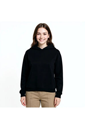 Oversize Kanguru Cepli Kapüşonlu Sweatshirt