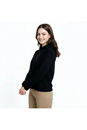 Oversize Kanguru Cepli Kapüşonlu Sweatshirt