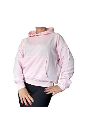 Oversize Kanguru Cepli Kapüşonlu Sweatshirt