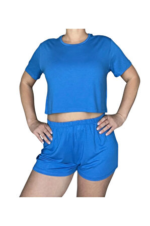 T-Shirt Şort Örme Pijama Takımı
