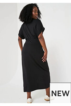 Bağlama Detaylı Örme Elbise