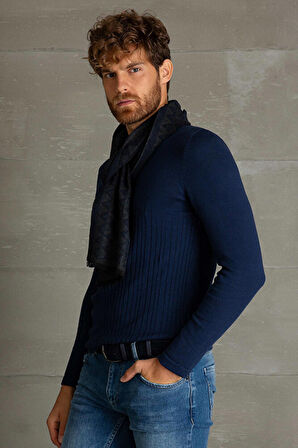 Erkek Lacivert Slim Fit Triko Kazak G021GL0TK.000.670045