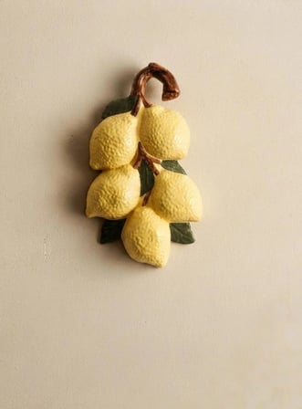 AÇIK SARI 24X14CM LİMON FİGÜRLÜ DUVAR SÜSÜ