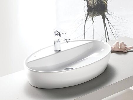 TURKUAZ ONE 67 CM TEGAHÜSTÜ LAVABO