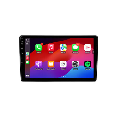 Audi A4 Araç Multimedya Android Ekran Carplay Navigasyon Cihazı Double Teyp 2+32 9" 07-16 Black BLUEWAY