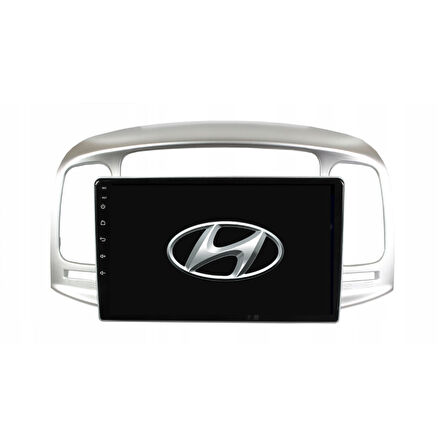 Hyundai Accent Era Araç Multimedya Android Ekran Carplay Double Teyp 2+32 9" 06-12 Silver BLUEWAY