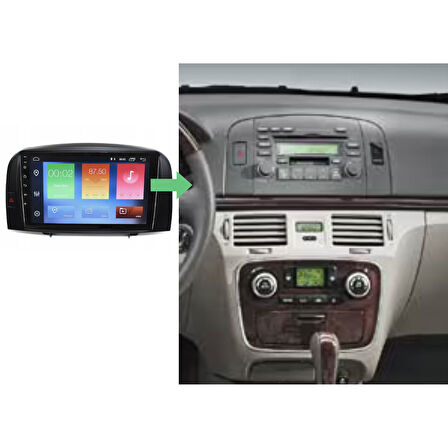Hyundai Sonata Araç Multimedya Android Ekran Carplay Double Teyp 2+32 9" 05-08 Black BLUEWAY