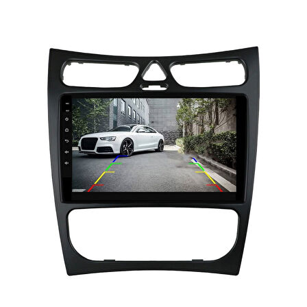Mercedes Clk Araç Multimedya Android Ekran Carplay Navigasyon Double Teyp 2+32 9" 03-05 Black BLUEWAY